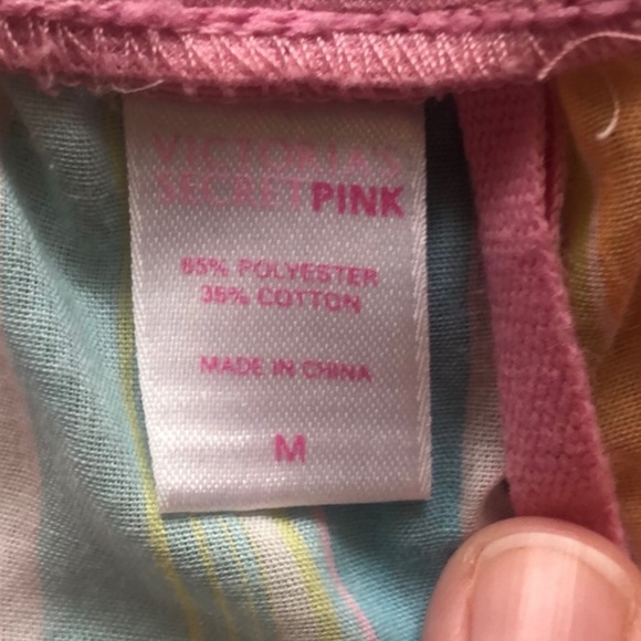 Victoria’s Secret Pink pastel stripe shorts medium - Picture 3 of 7